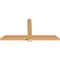 Ekena Millwork Eugene Smooth Timber Gable Bracket, Western Red Cedar, 72"W x 36"H x 3 1/2"D x 5 1/2"F, 12/12 Pitch GBW072X36X0406EUG00SWR - alternate 4